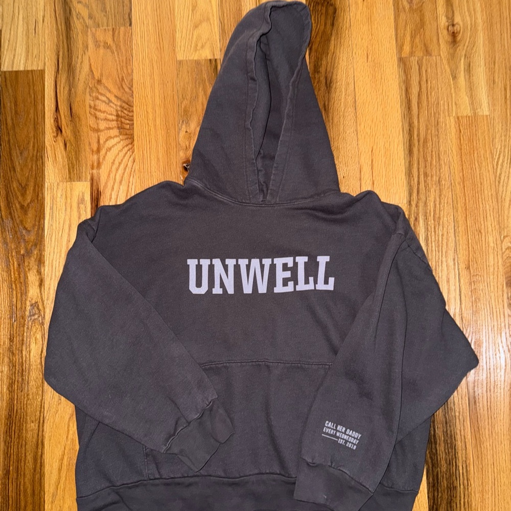 Unwell Gray Hoodie